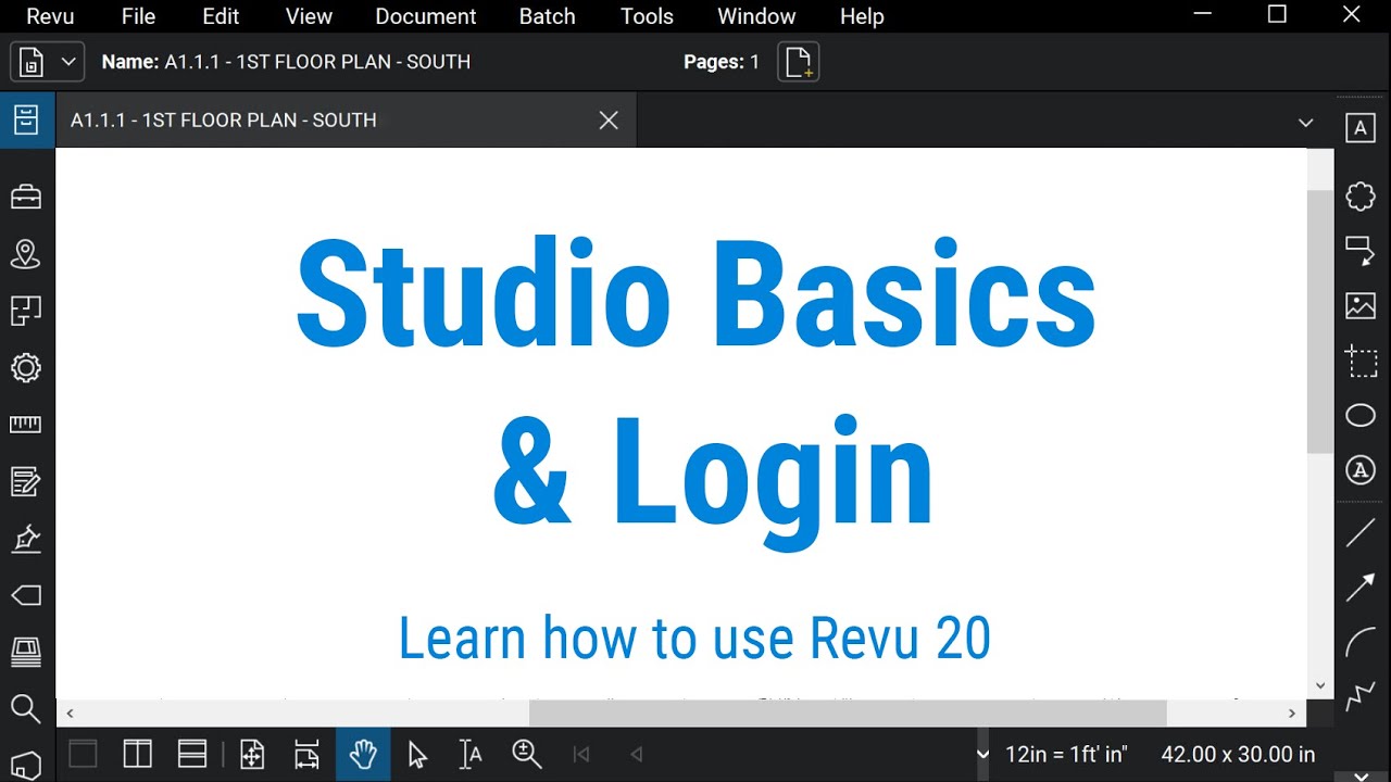 Bluebeam Revu: Studio Basics and Login (Revu 2019) 